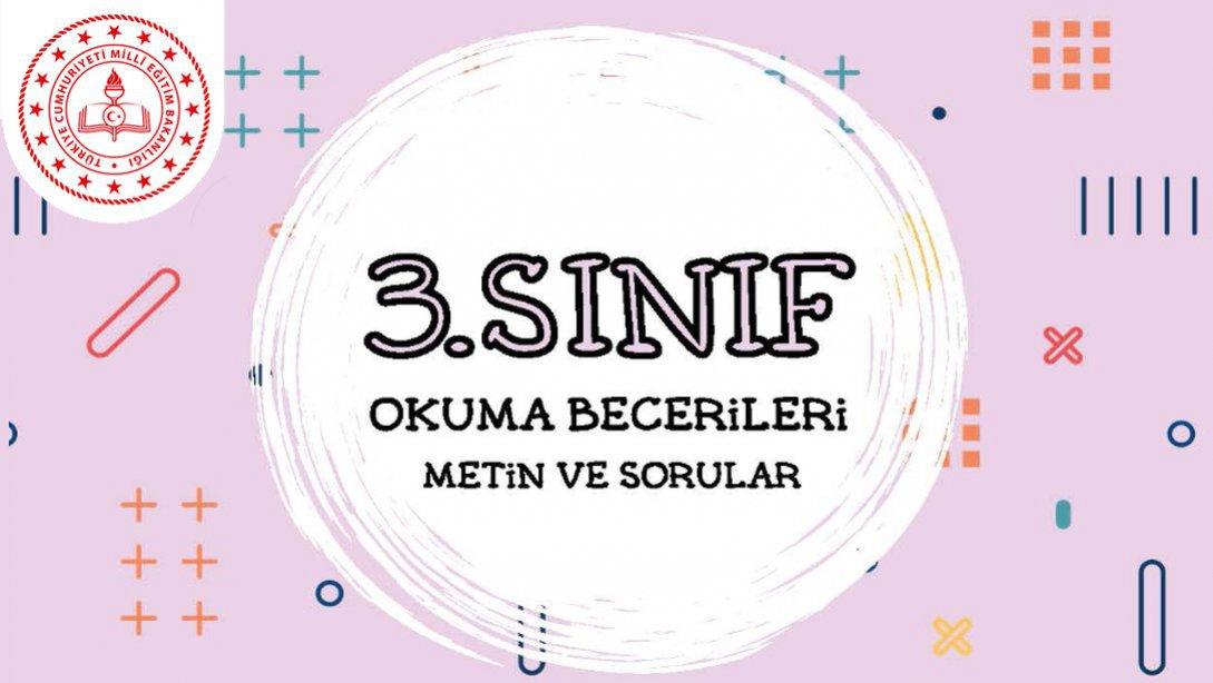3. Sınıf Okuma Becerileri Metin ve Sorular Yayımlandı
