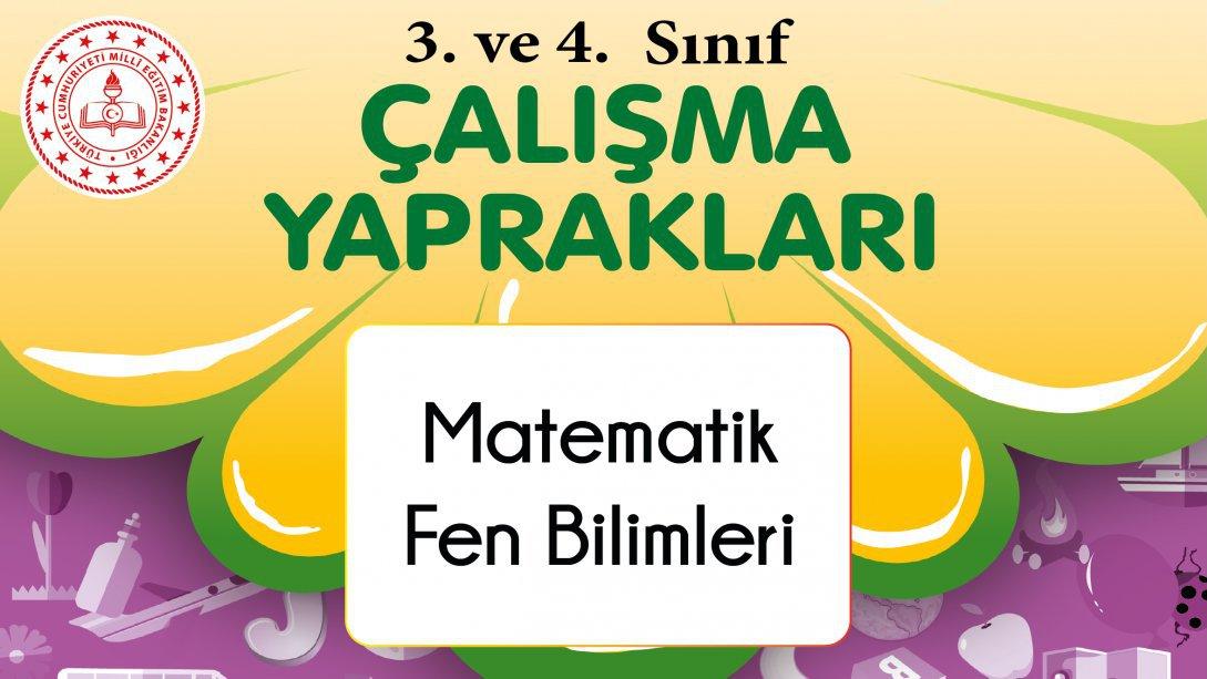 3. ve 4. Sınıf Çalışma Yaprakları Yayımlandı